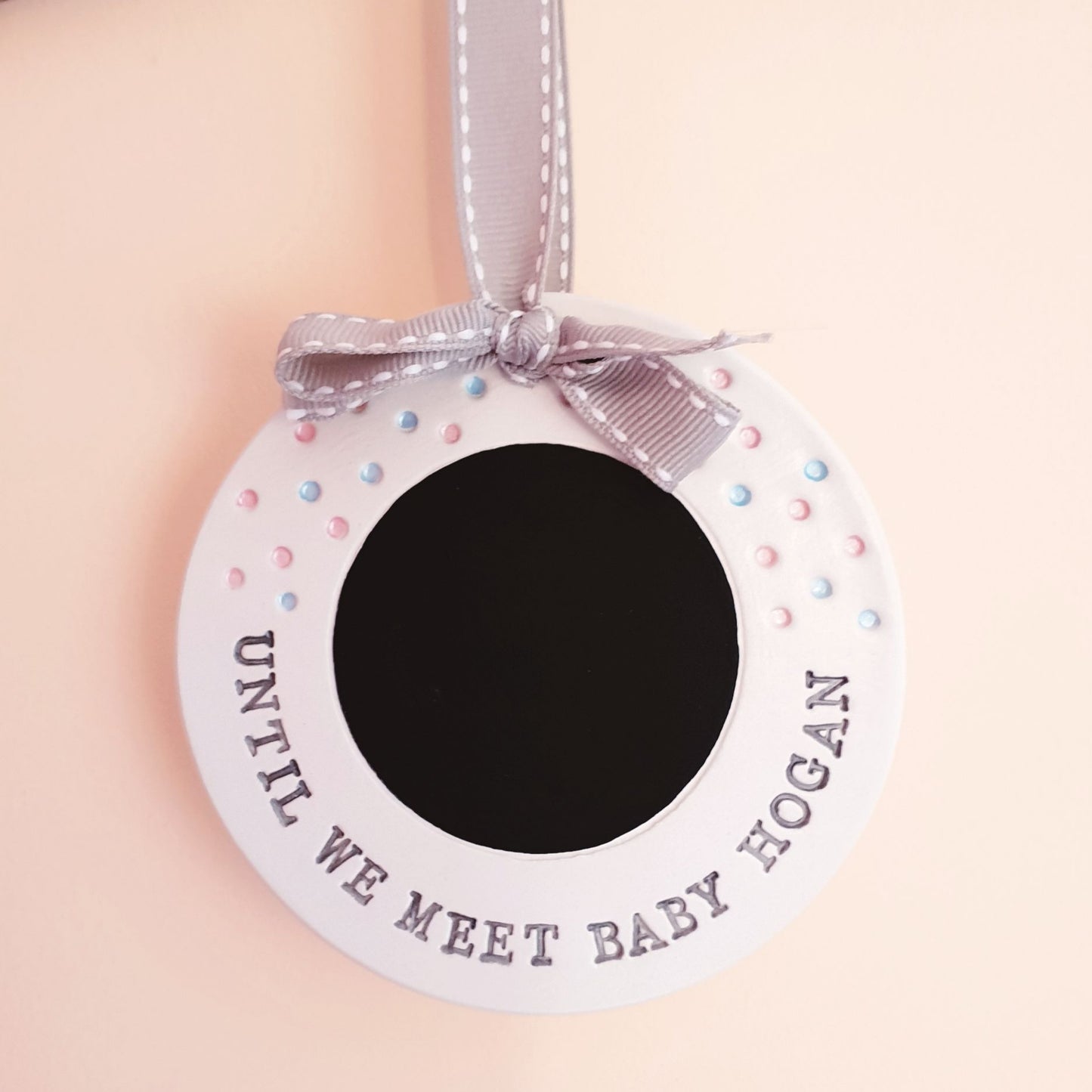 Personalised baby countdown sign