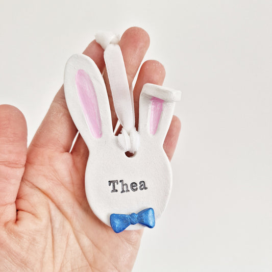 Personalised hanging bunny 2