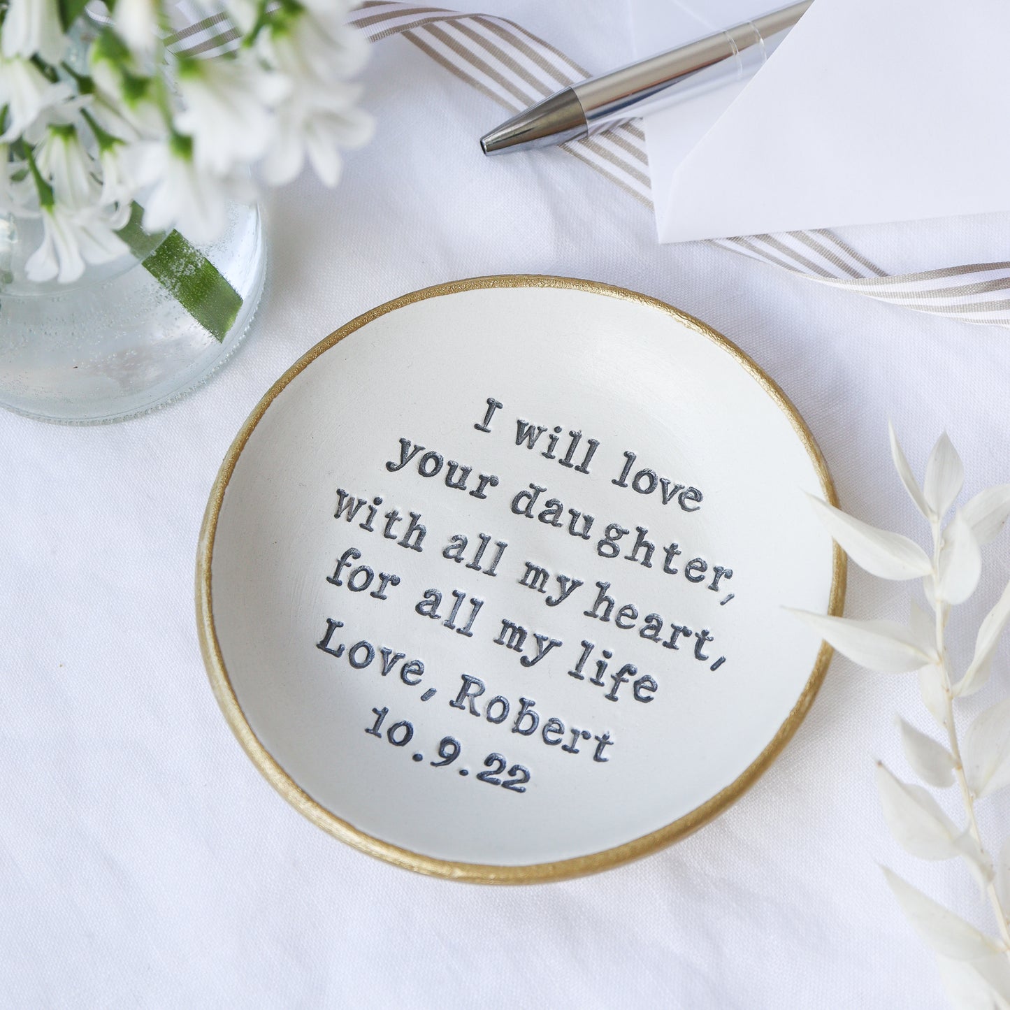 I will love your daughter... ring dish