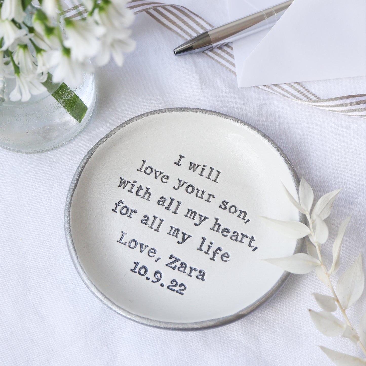 I will love your son... ring dish